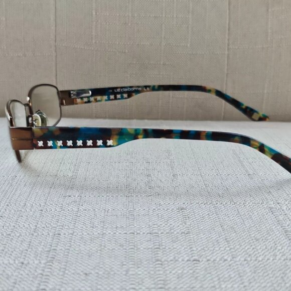 Liz Claiborne Women Glasses Frame Blue Bronze Tone Eyeglasses L392 ORX3 - Picture 12 of 12